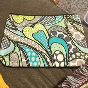 Thirty one zipper pouch paisley cosmetic bag 12"x9.5"